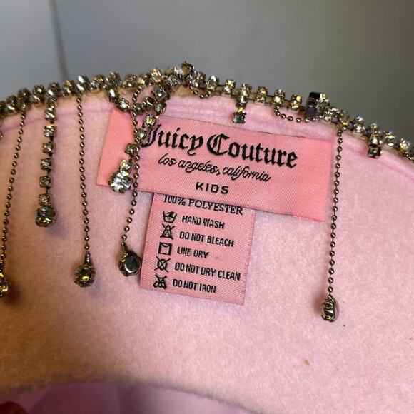 Juicy Couture Rare Pink Rhinestone  Western Cowboy Hat - Picture 3 of 6